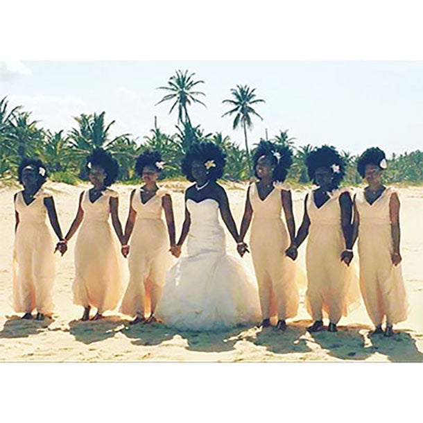 These Photos Of A Black Bridal Party With Natural Hair Will Wow You
